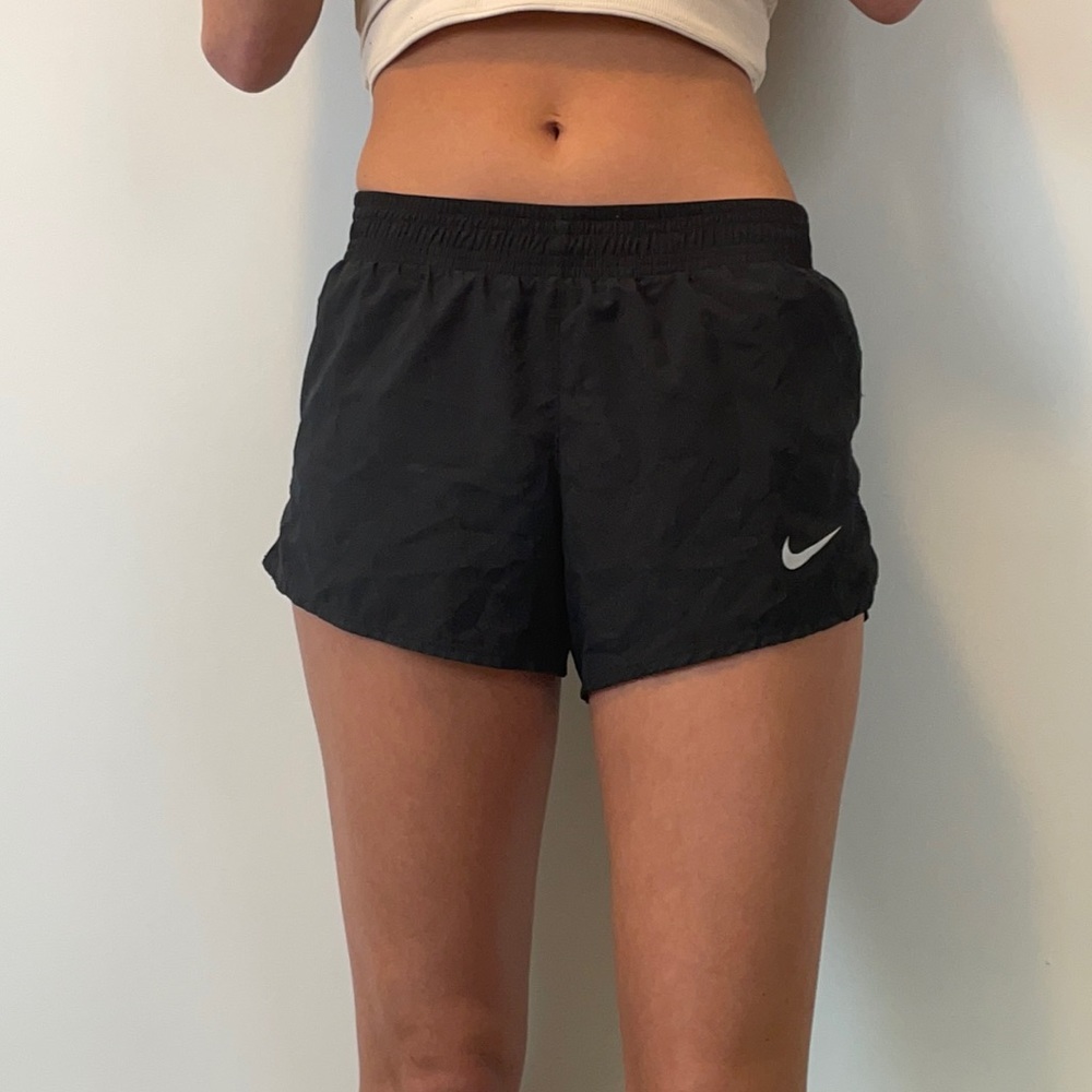 Black Nike workout shorts